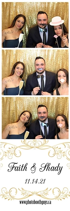 happy moments with friends at the wedding photobooth rental.